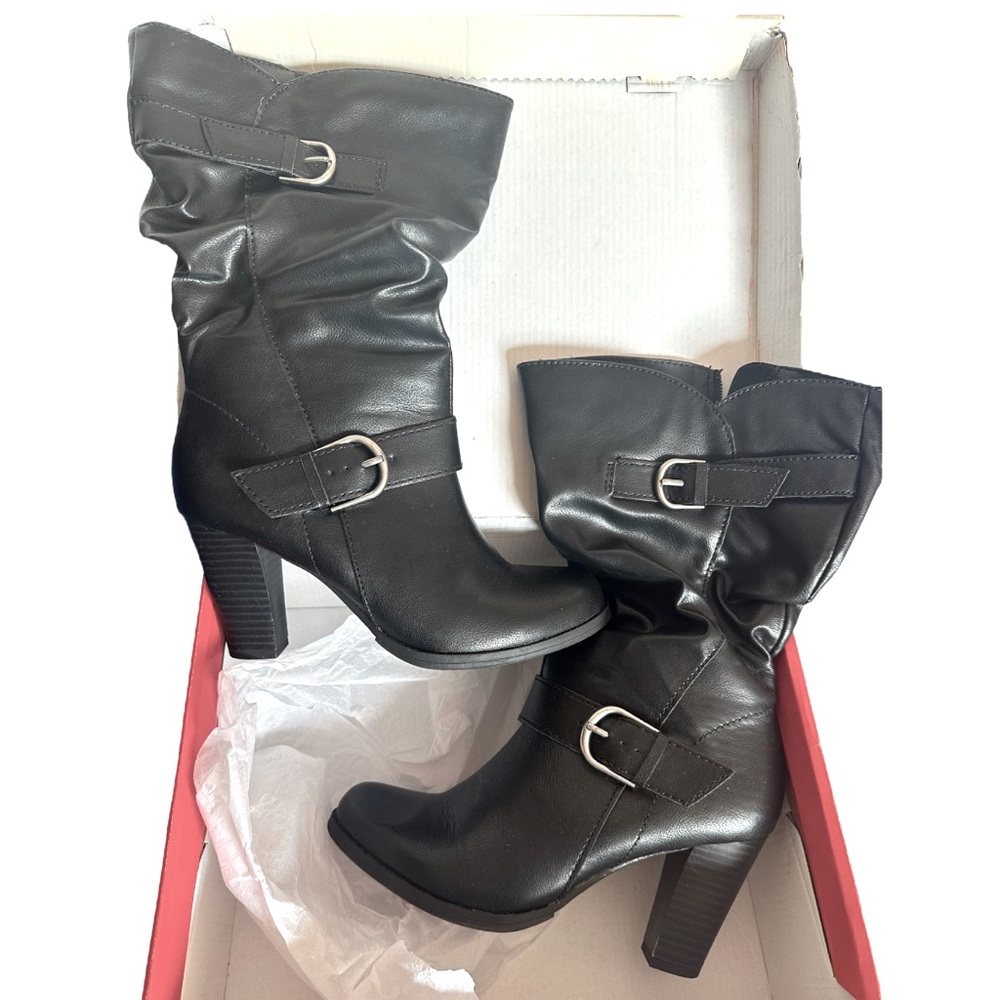Wide Calf Black Boots (Style&Co)
